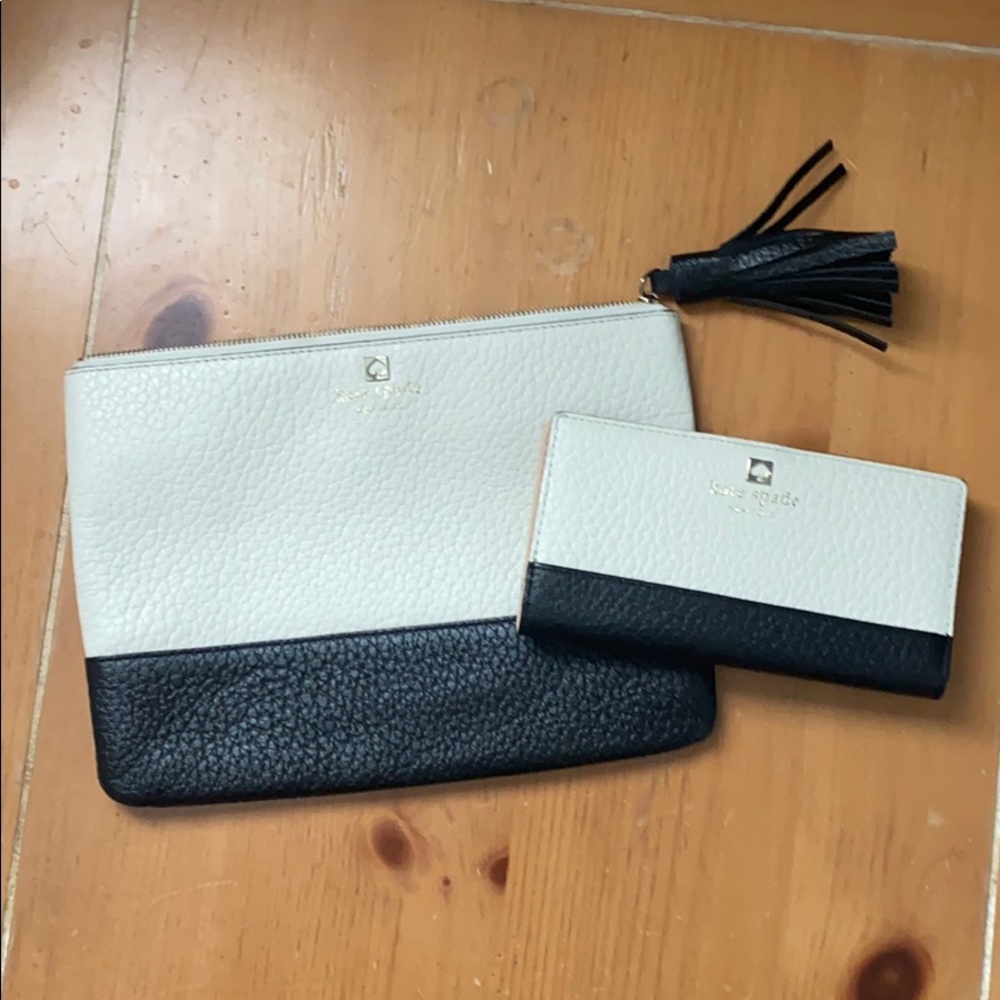 Kate Spade clutch and wallet